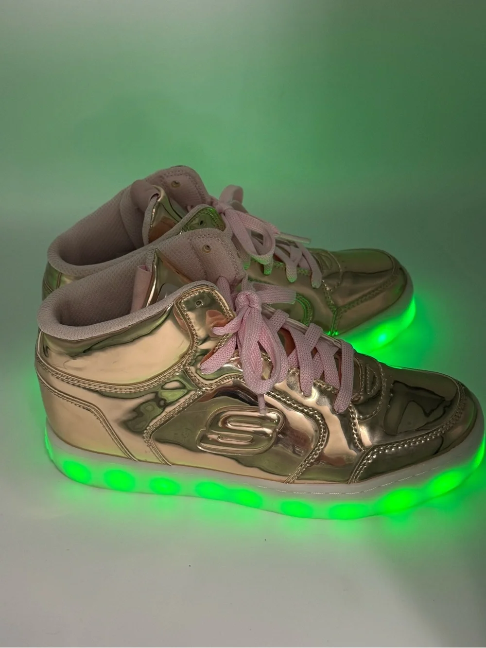 Skechers Energy Lights Dance n Dazzle Metallic Rose Gold - 11 Light Modes